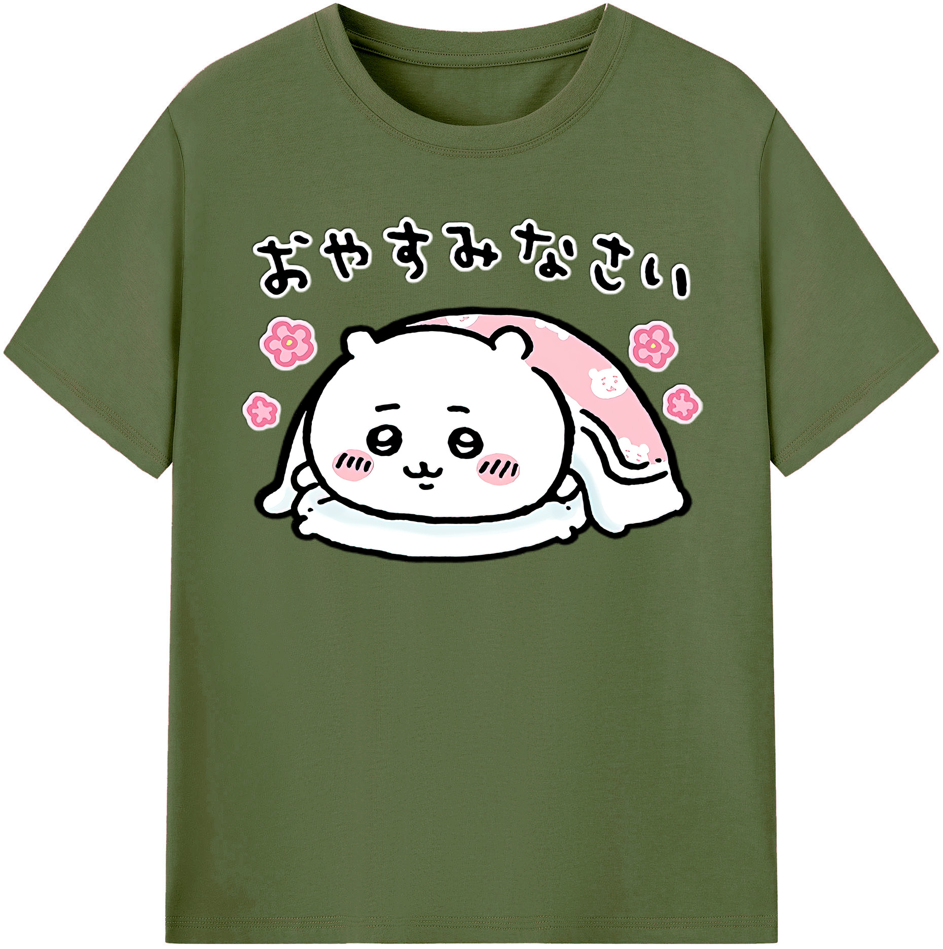 （画像用） ちいかわ ちいかわ Chii-kawa chiikawa 綿100％半袖Tシャツ（フロントプリント）